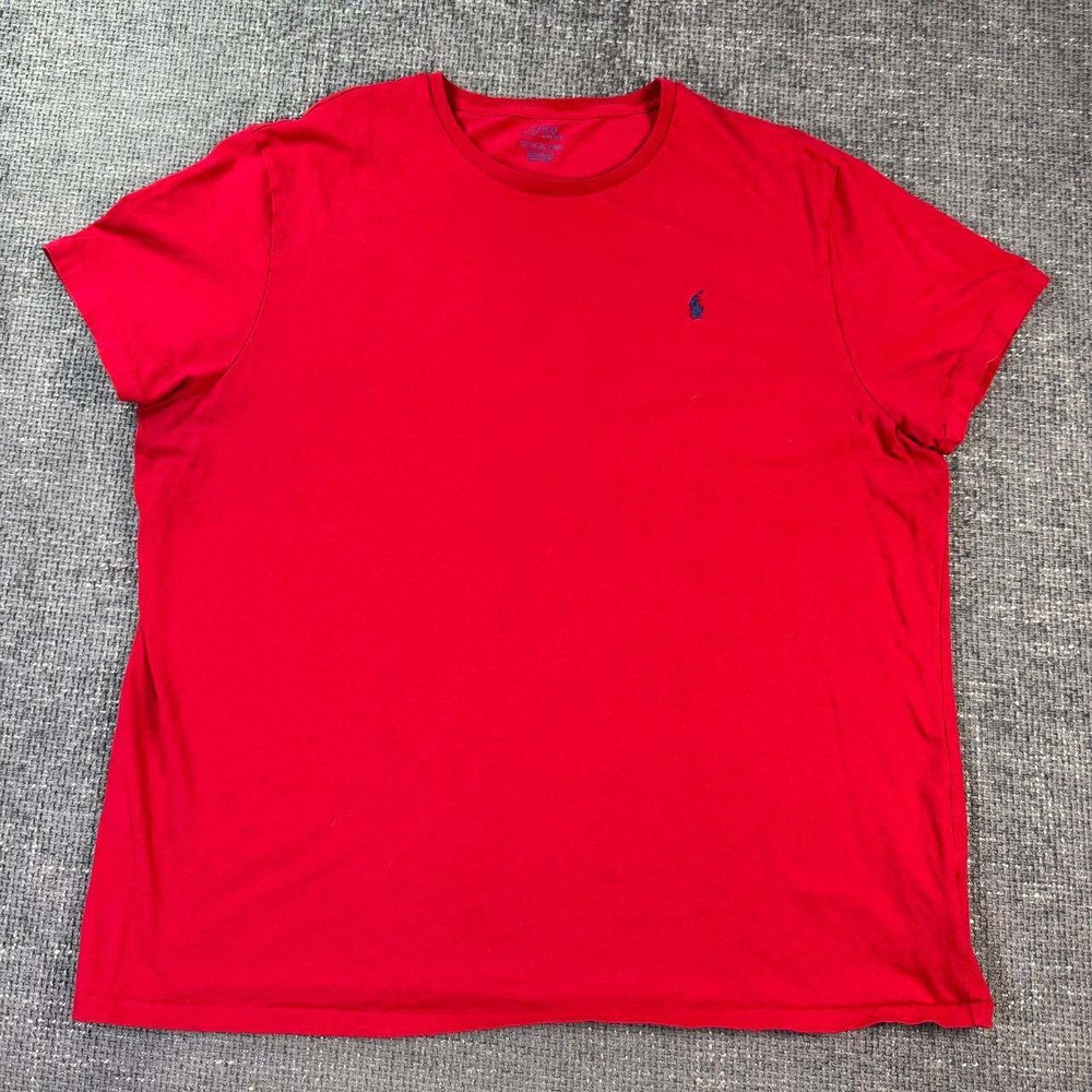Polo Ralph Lauren T-Shirt Mens XXL Red Short Sleeve Crewneck Pony Logo Tee